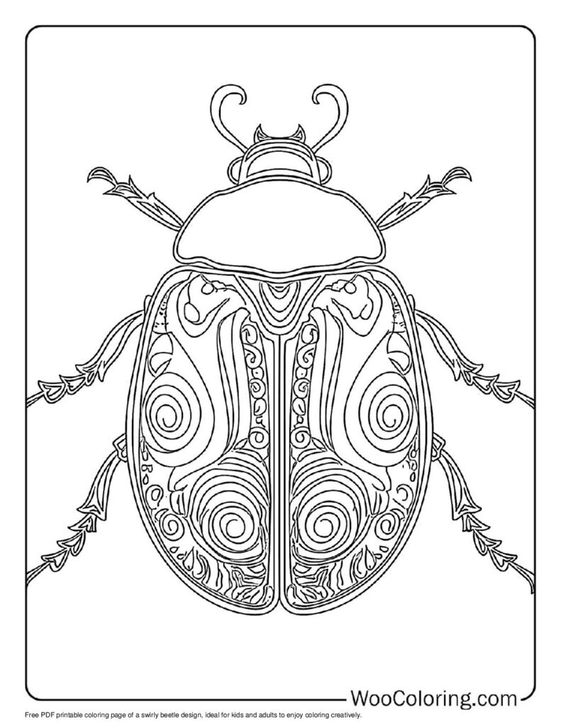 100 Beetle Coloring Pages Free PDF To Print Woo Coloring
