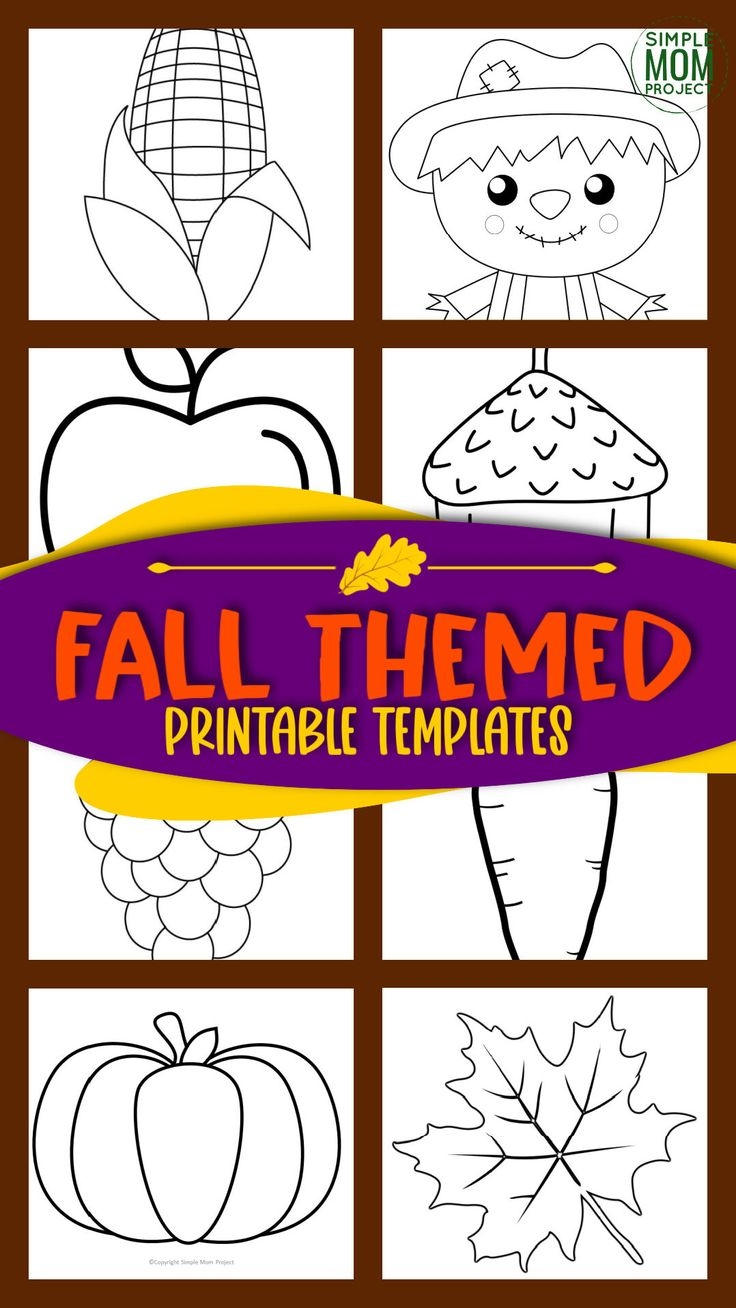 100 Fall Printable Crafts For Kids Autumn Coloring Pages
