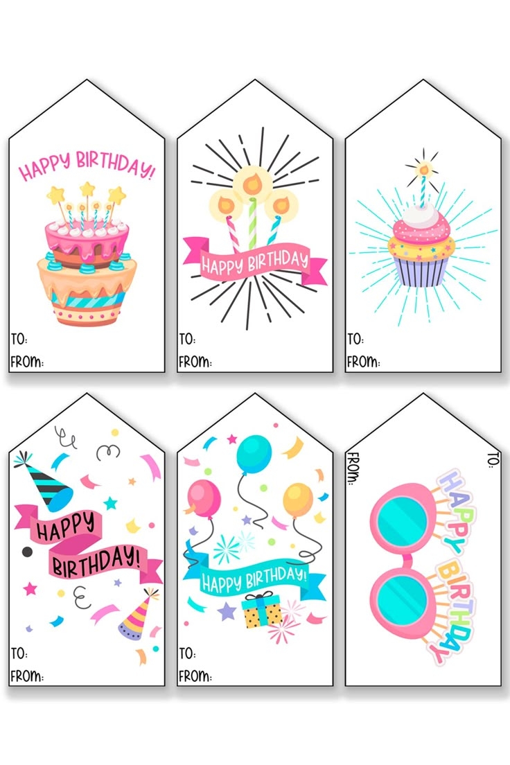 102 Free Printable Birthday Tags All In One Download
