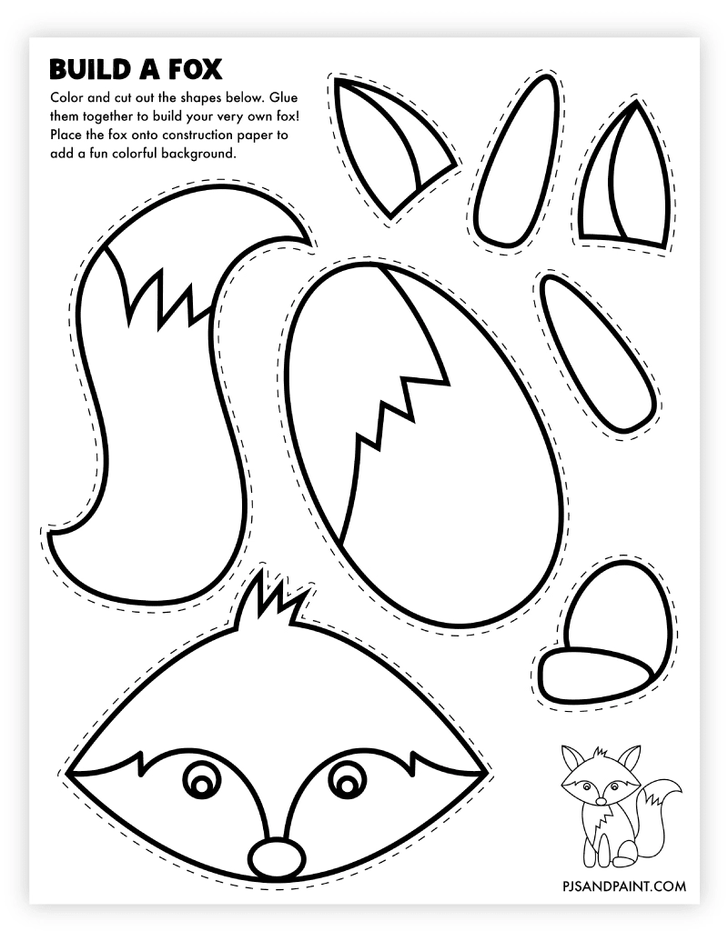 109 Free Printable Build Your Own Crafts Pjs And Paint