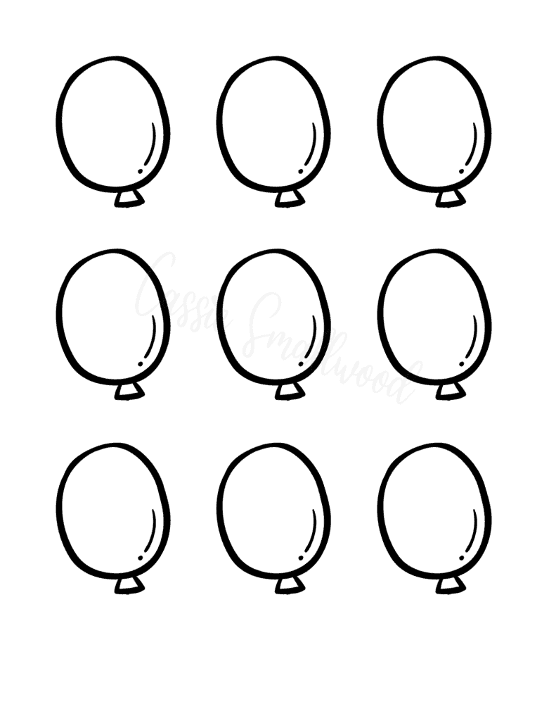 13 Cute Balloon Templates Free Printable Cassie Smallwood