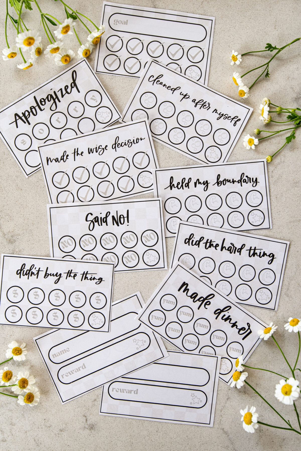 16 Free Printable Punch Cards For Adults Kids Hand Lettered