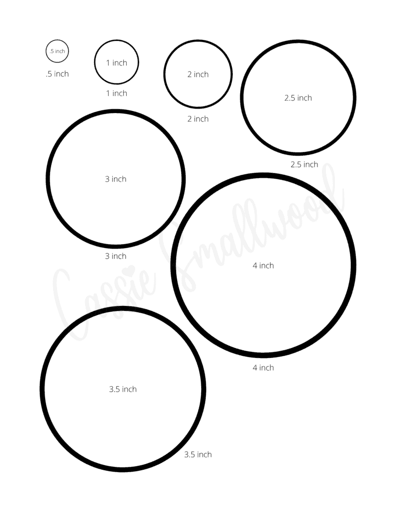6.5 Inch Circle Template Printable