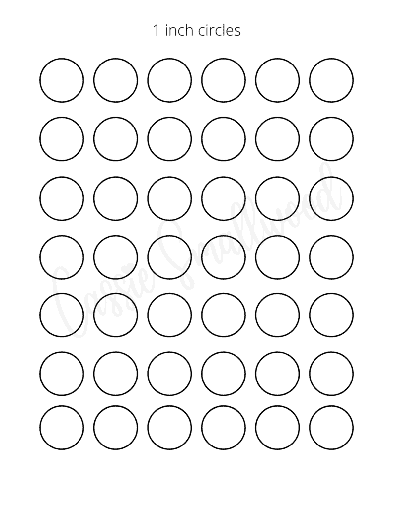 17 Sizes Of Printable Circle Templates Cassie Smallwood