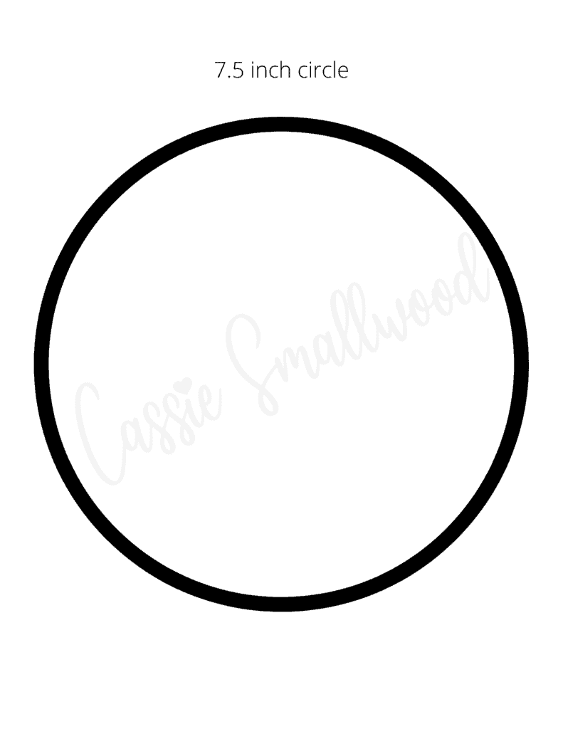 17 Sizes Of Printable Circle Templates Cassie Smallwood