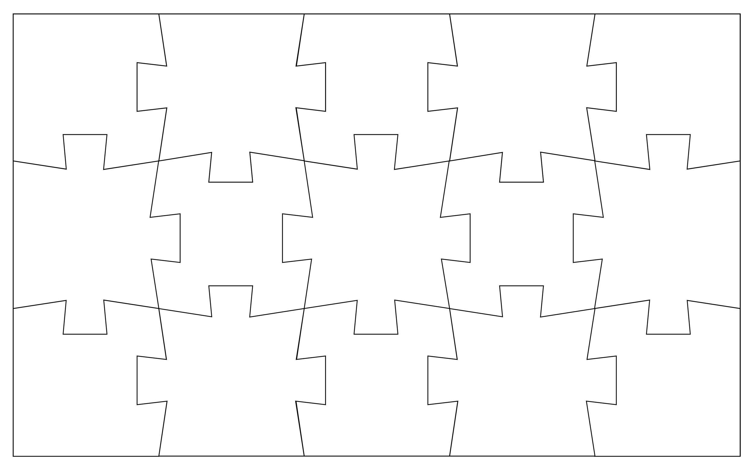 Printable 8 Piece Puzzle Template