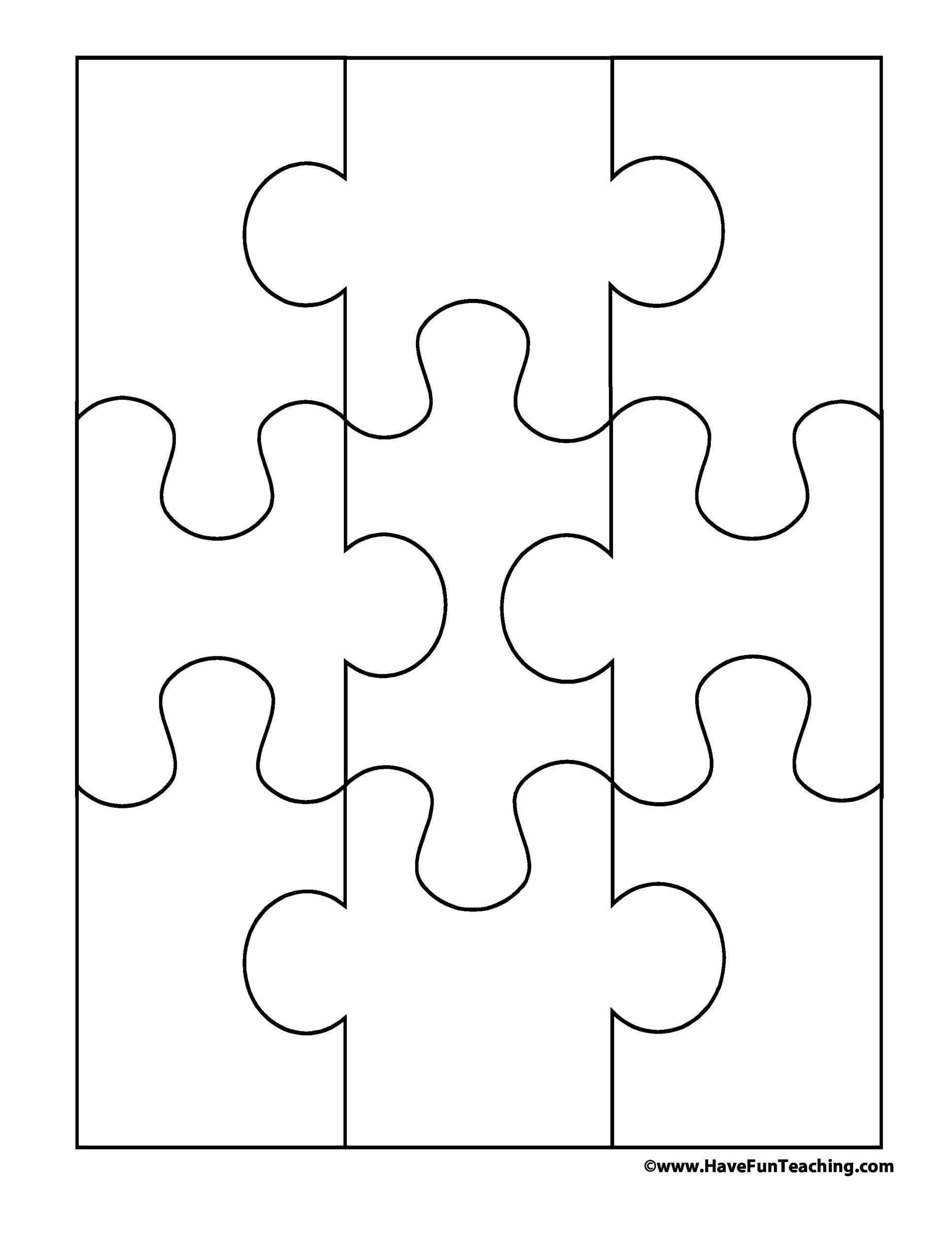 19 Printable Puzzle Piece Templates TemplateLab Worksheets 