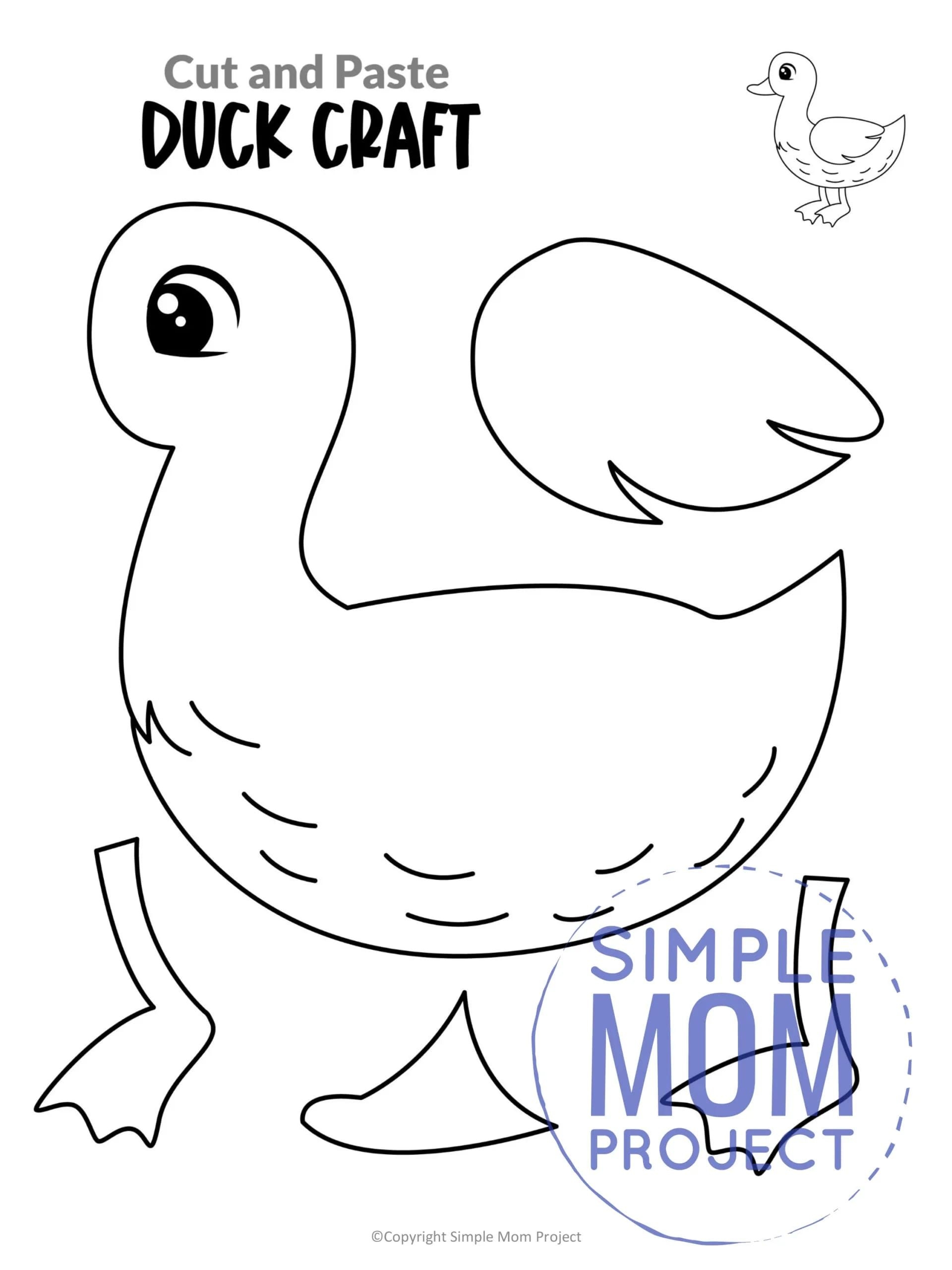 23 Duck Template Ideas Duck Crafts Easy Preschool Crafts 