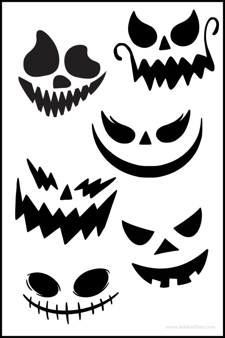 Free Printable Jack O Lantern Faces Templates