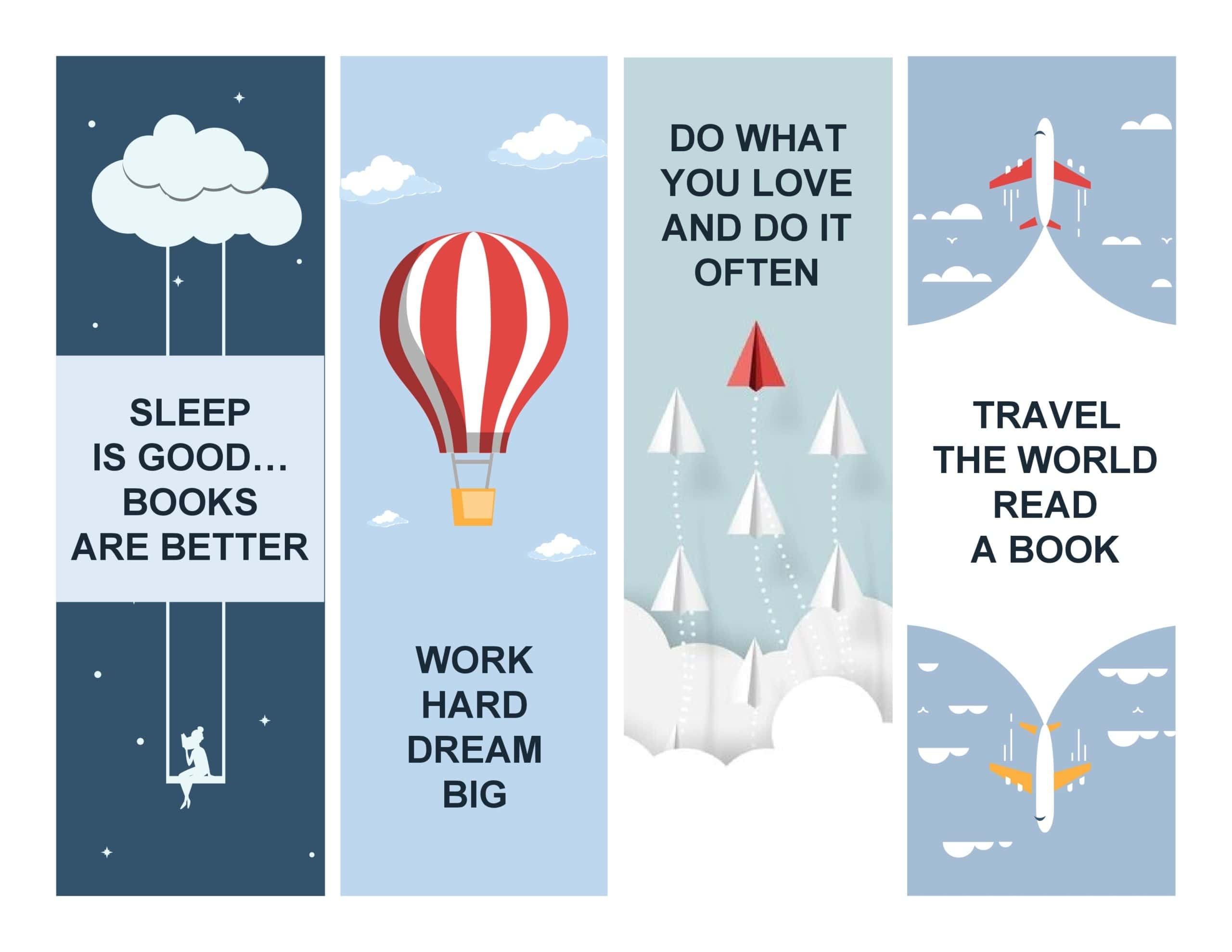 Editable Printable Bookmark Template