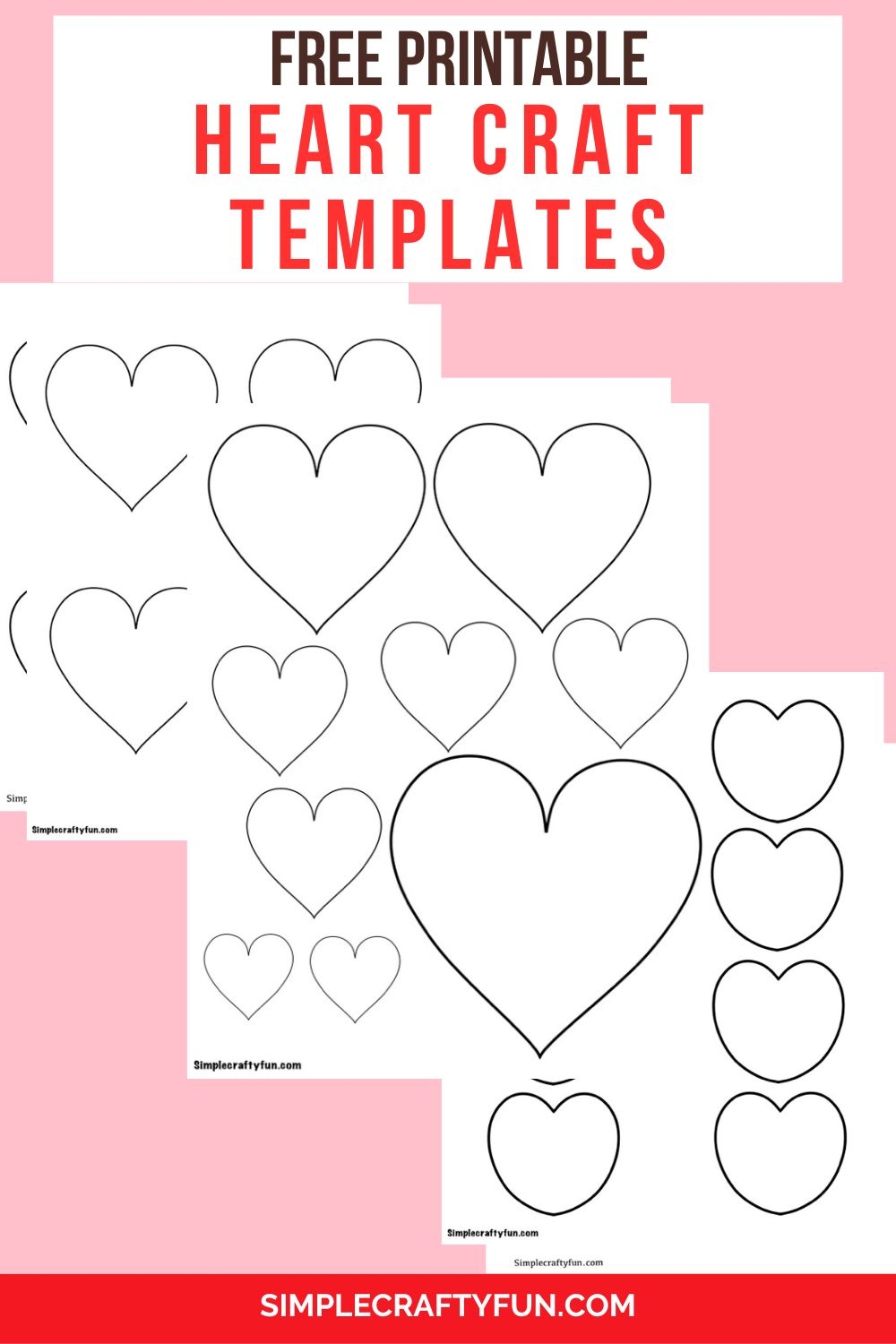 Printable Pink Heart Template