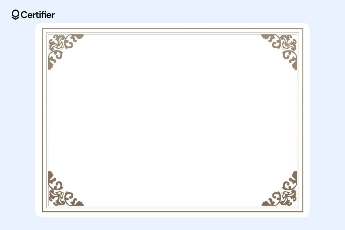 Certificate Border Templates Free Printable