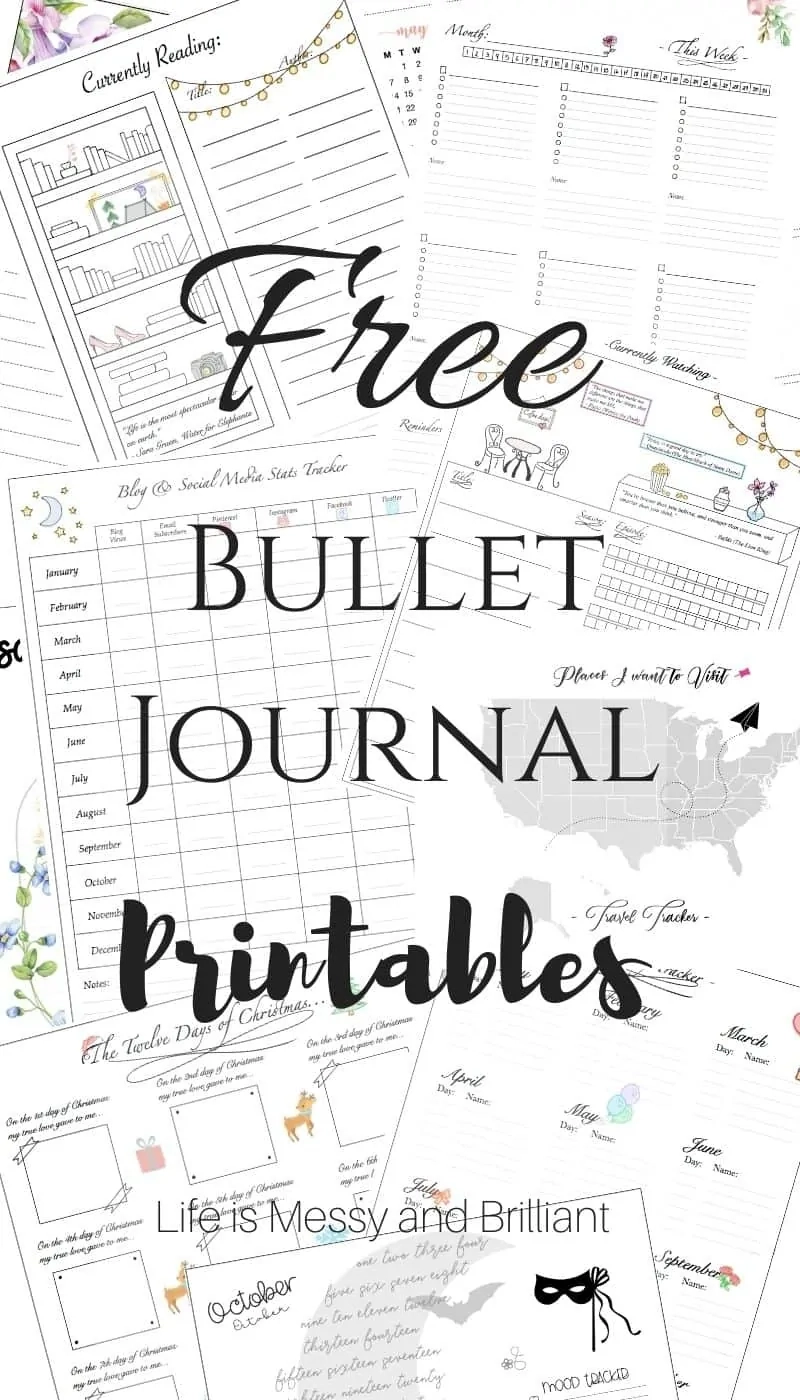 35 Free Bullet Journal Printables To Stay Organized And Inspired