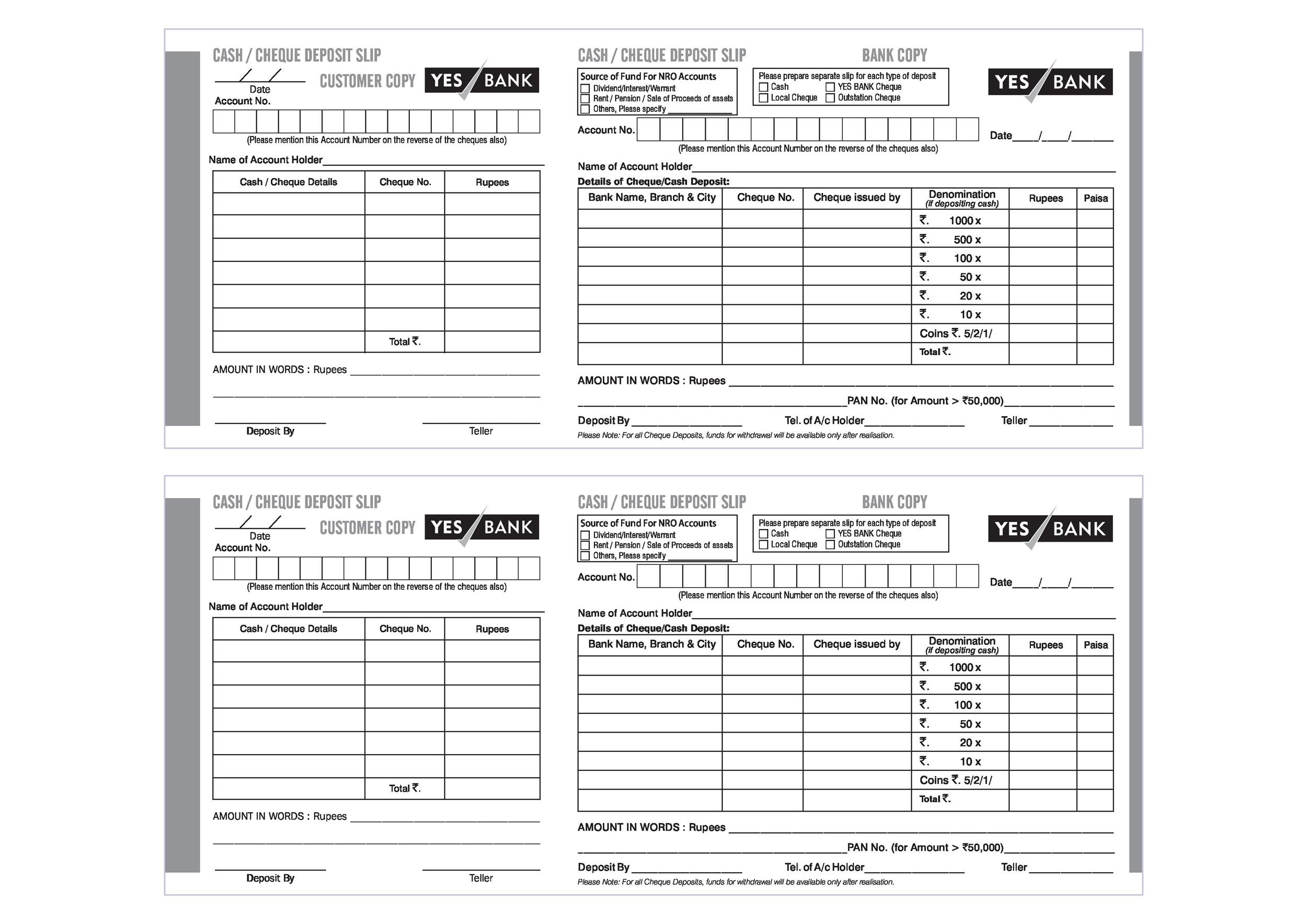 Free Printable Deposit Slips Template Free Printable Deposit Slips Template