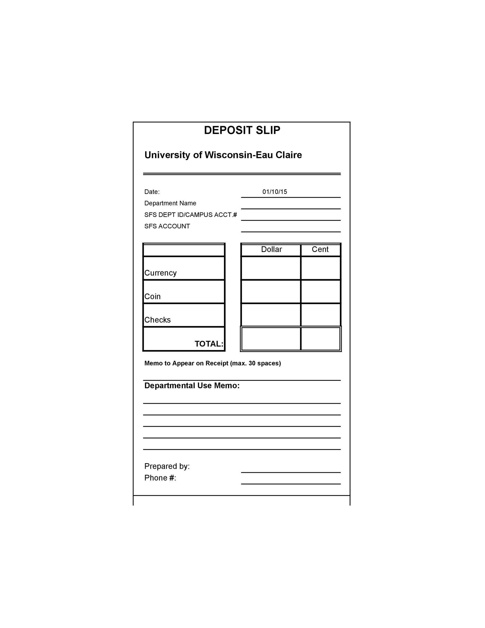 37 Bank Deposit Slip Templates amp Examples TemplateLab