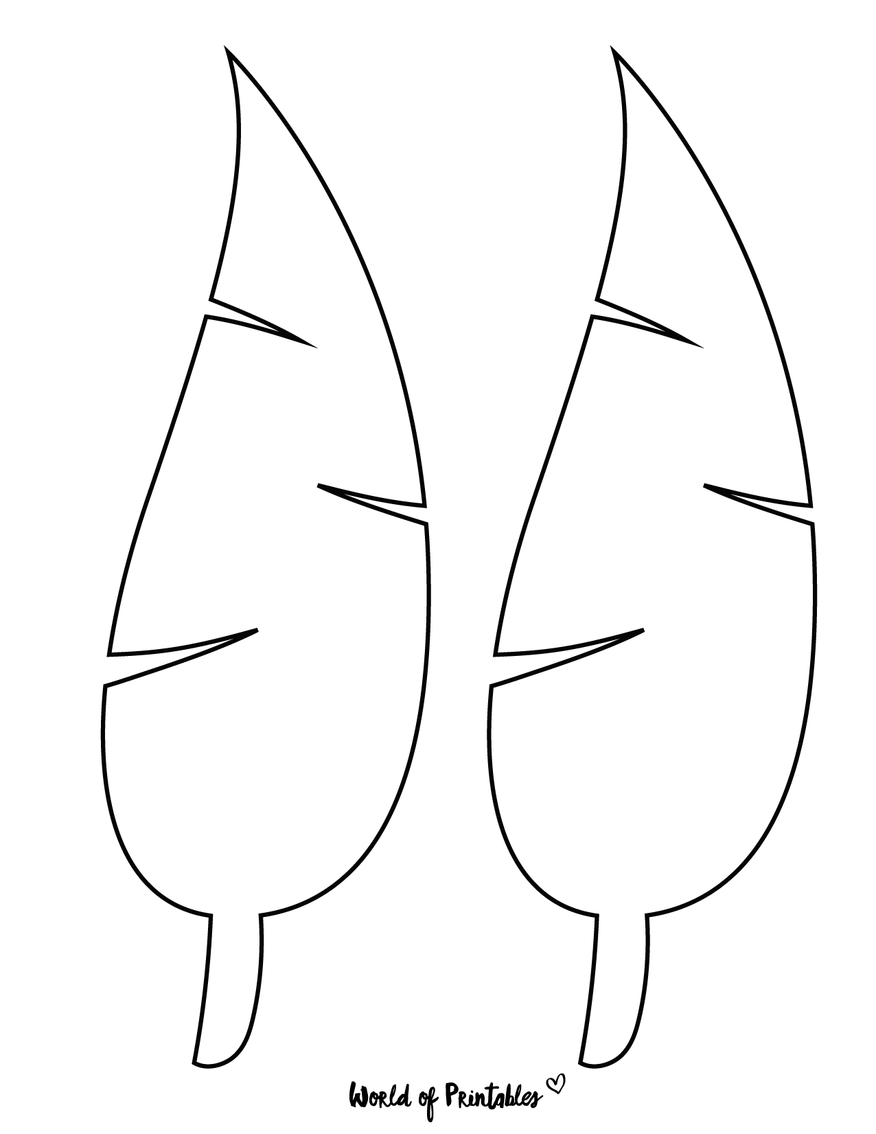 37 Printable Leaf Templates Outlines amp Shapes Free World Of