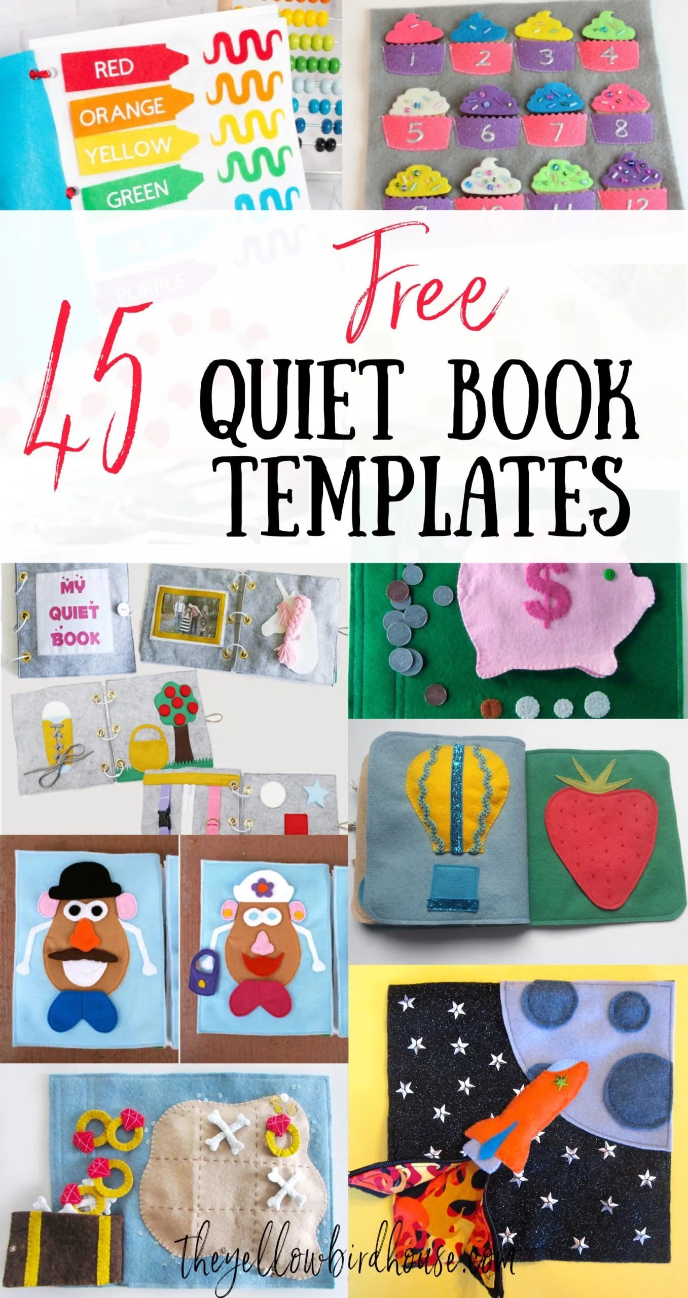 45 Free Quiet Book Templates amp Pages The Yellow Birdhouse