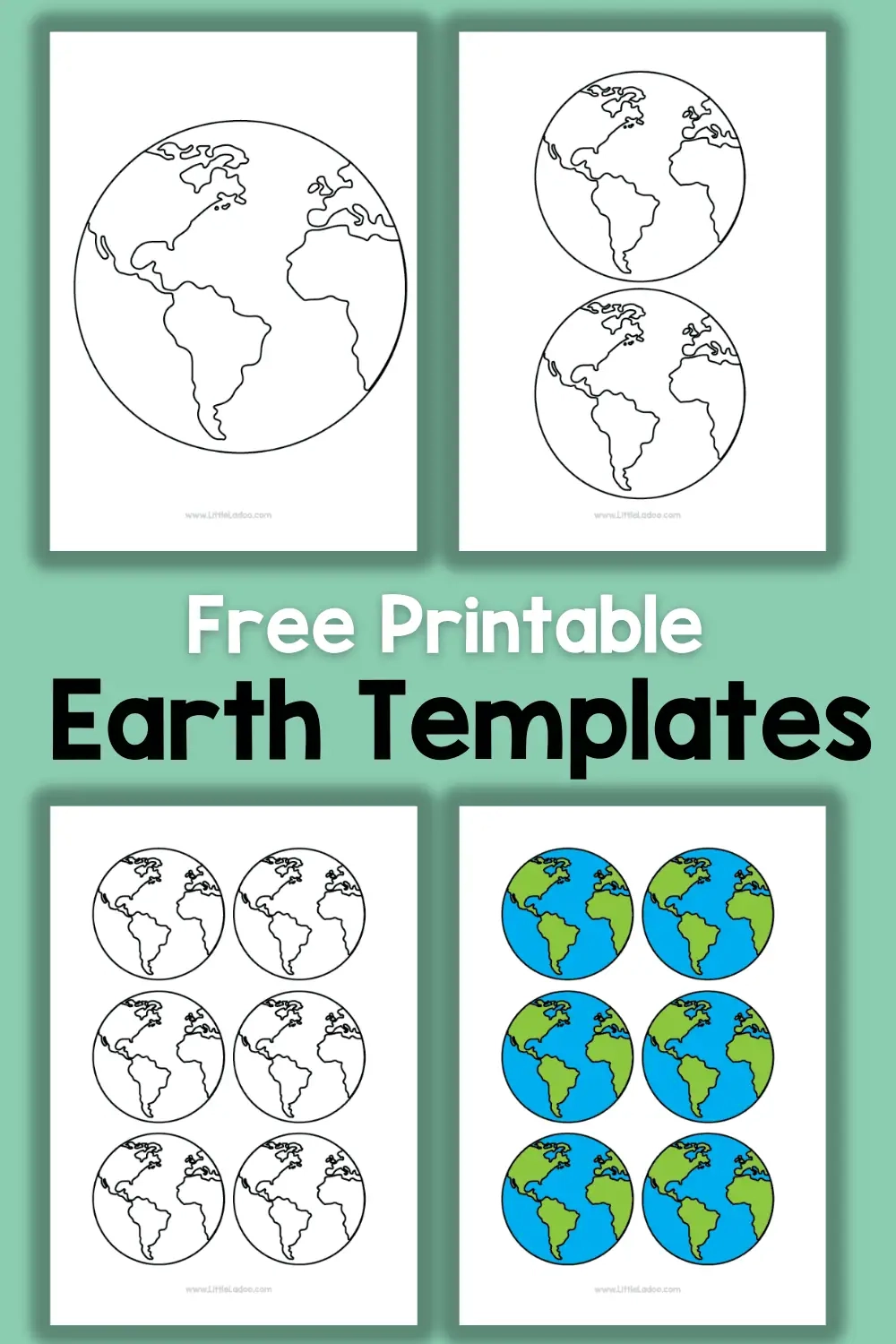 Earth Template Free Printable