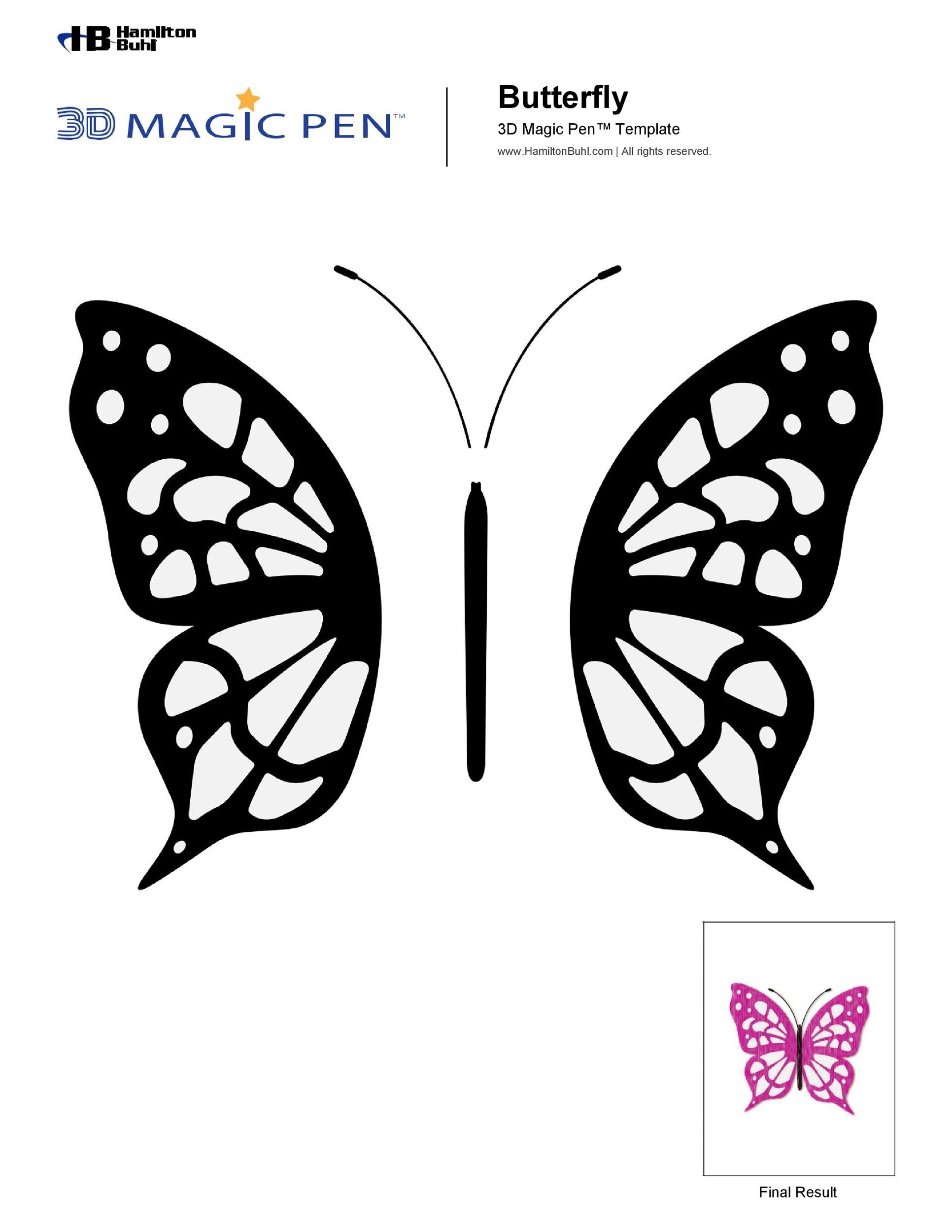 50 Printable amp Cut Out Butterfly Templates TemplateLab