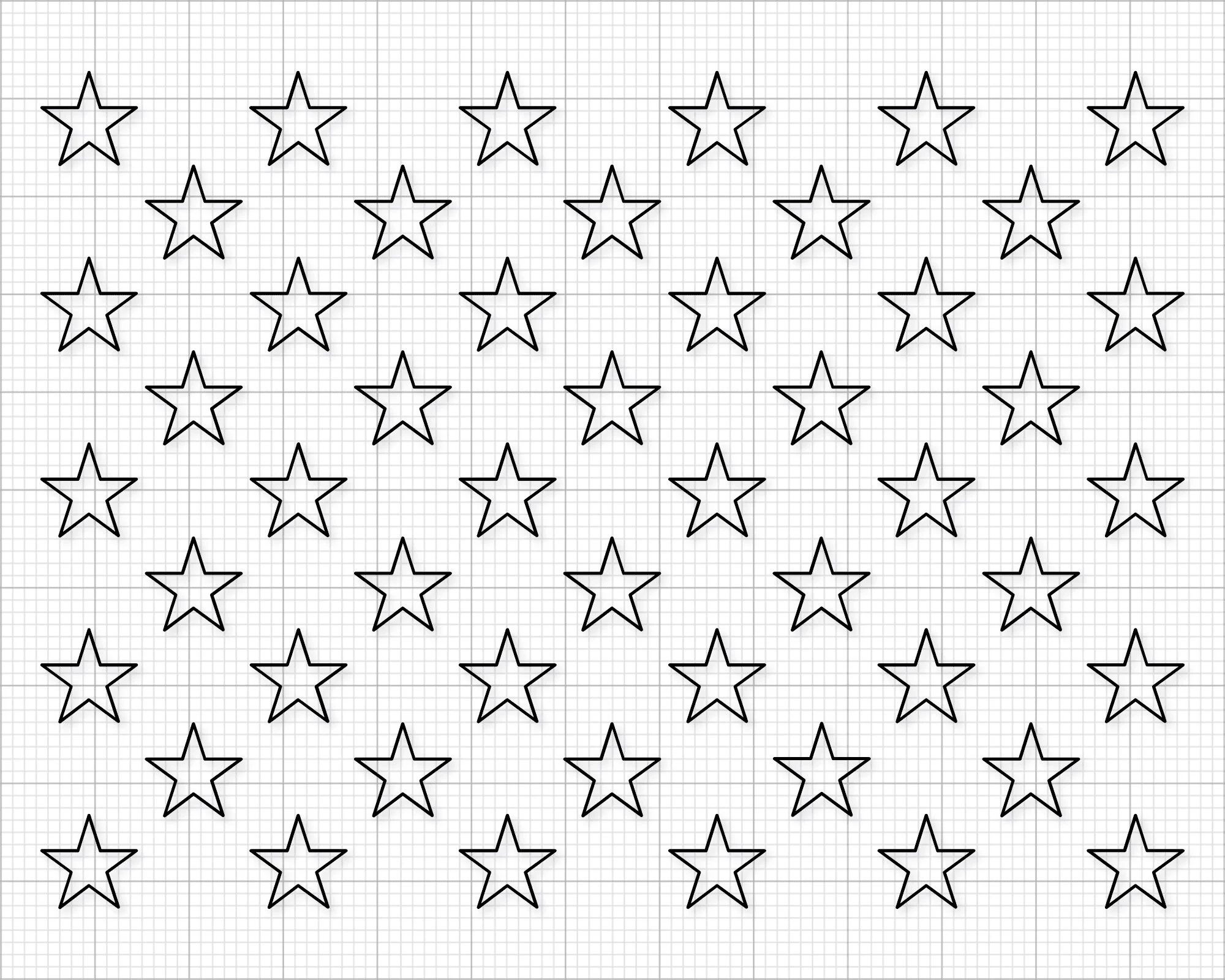 Free Printable American Flag Star Template