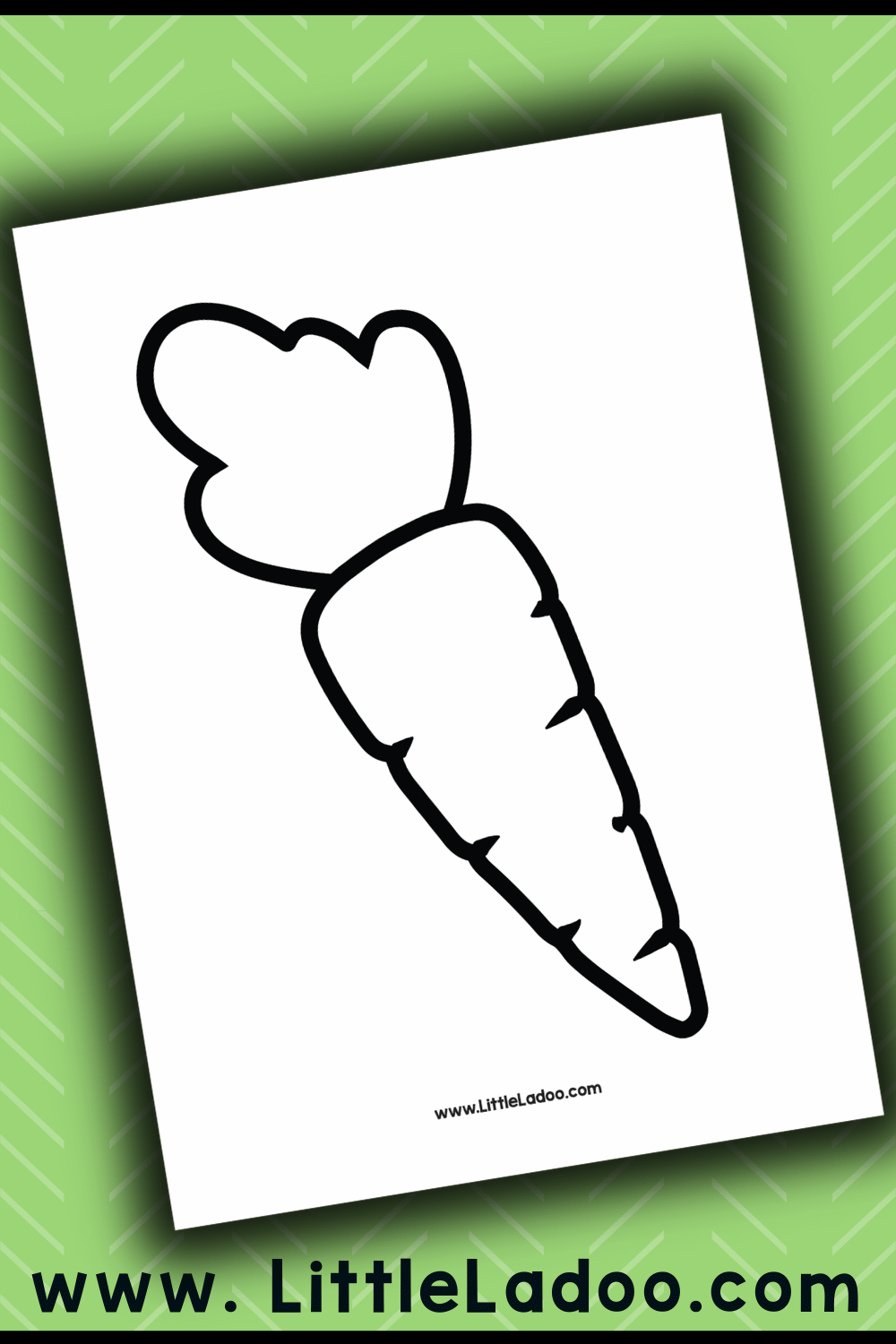 Free Printable Easter Carrot Template