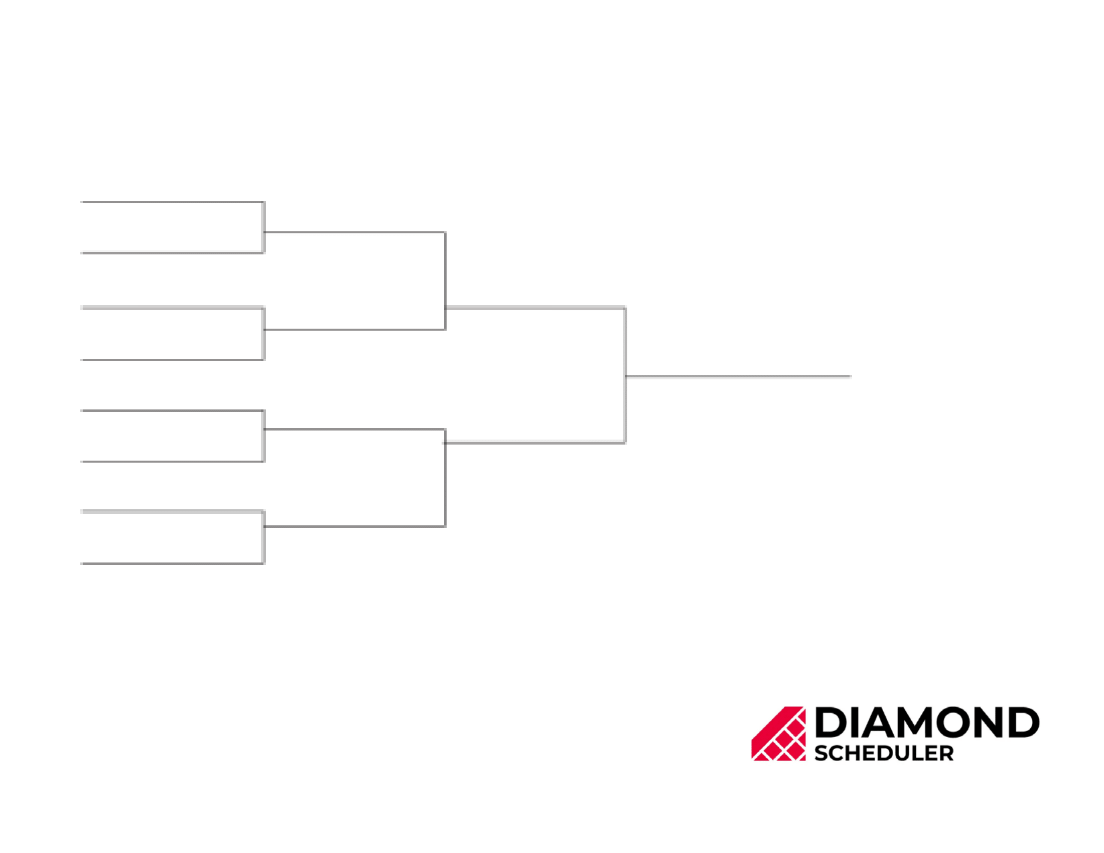 8 Team Single Elimination Bracket Printable Diamond Scheduler