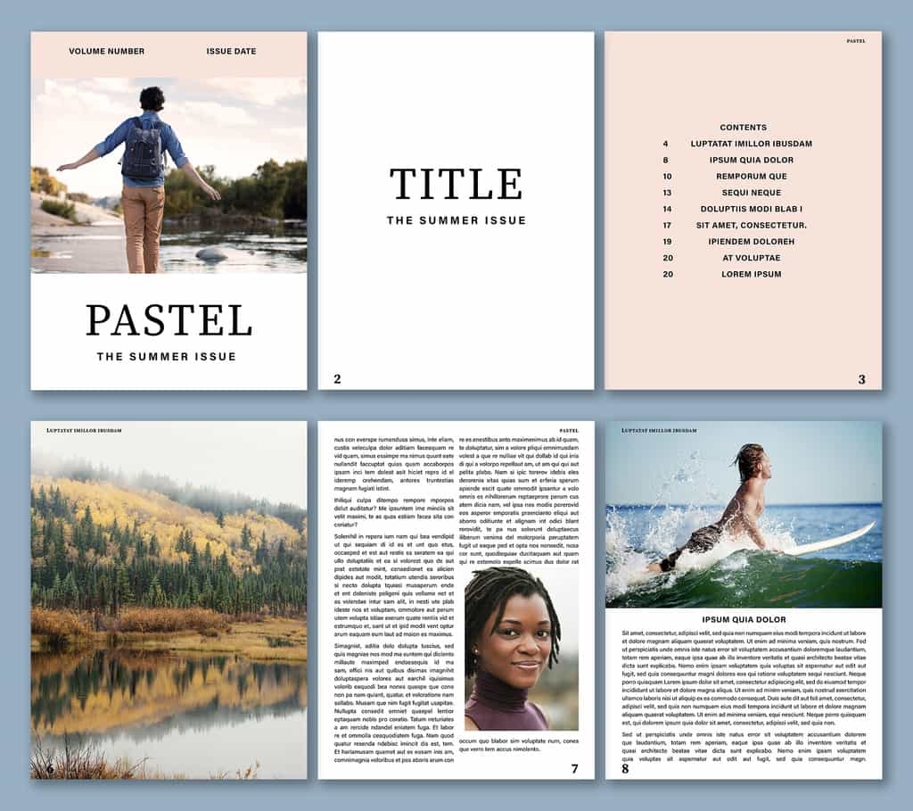Free Printable Magazine Templates