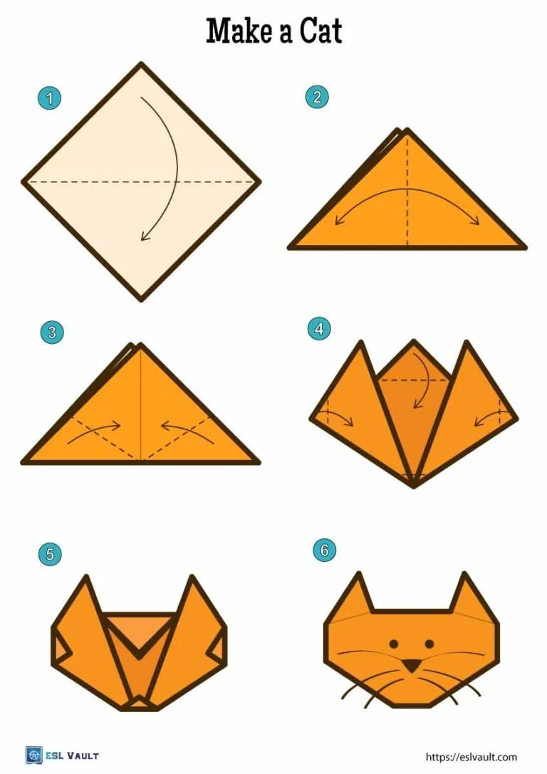 9 Easy Origami Animals PDF ESL Vault