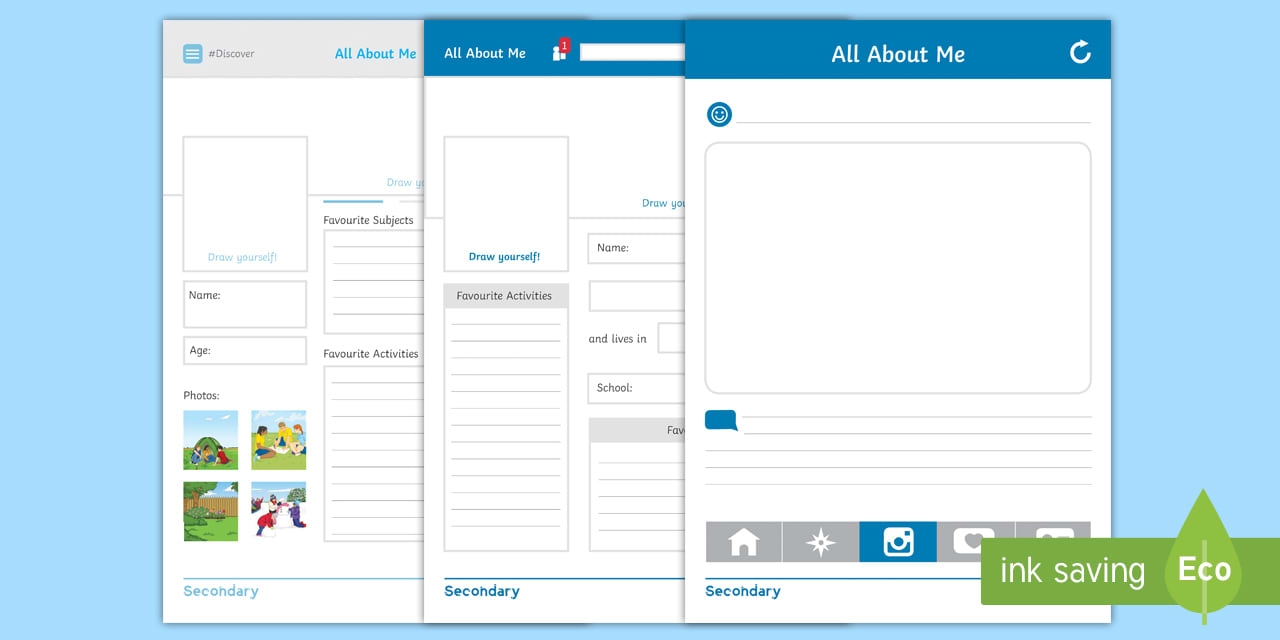 A Printable Facebook Template Icebreaker Activity Twinkl