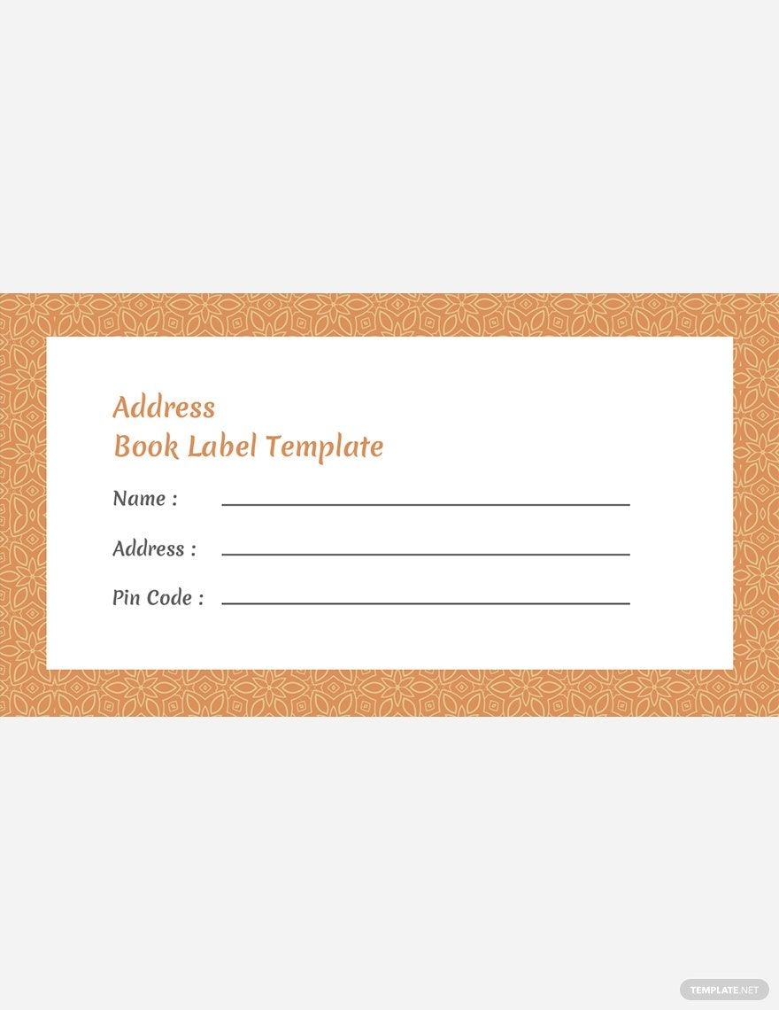 Printable Address Labels Template