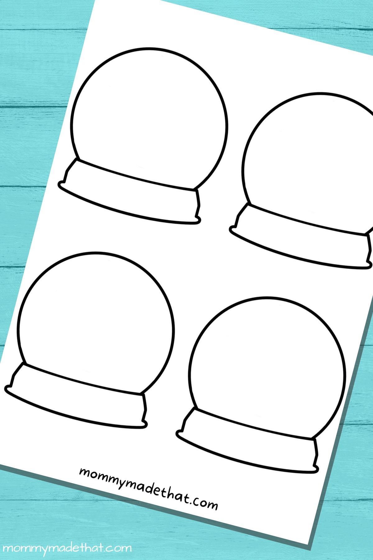 Adorable Snow Globe Templates Free Printables