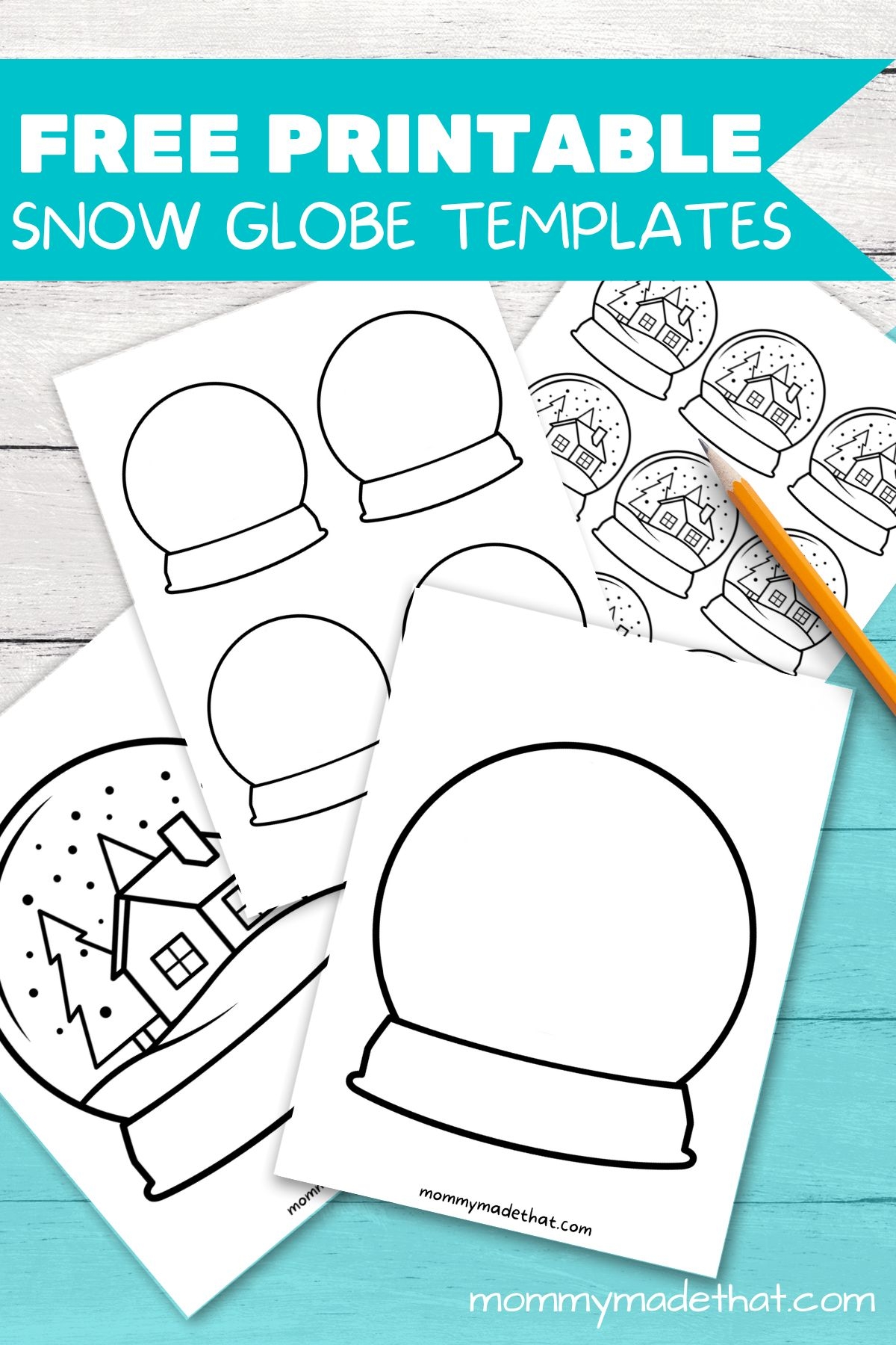 Adorable Snow Globe Templates Free Printables