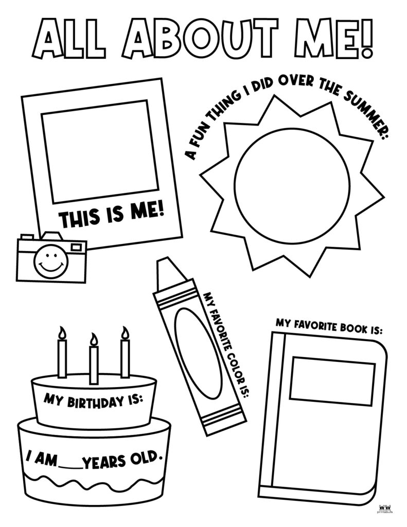 All About Me Template Printable