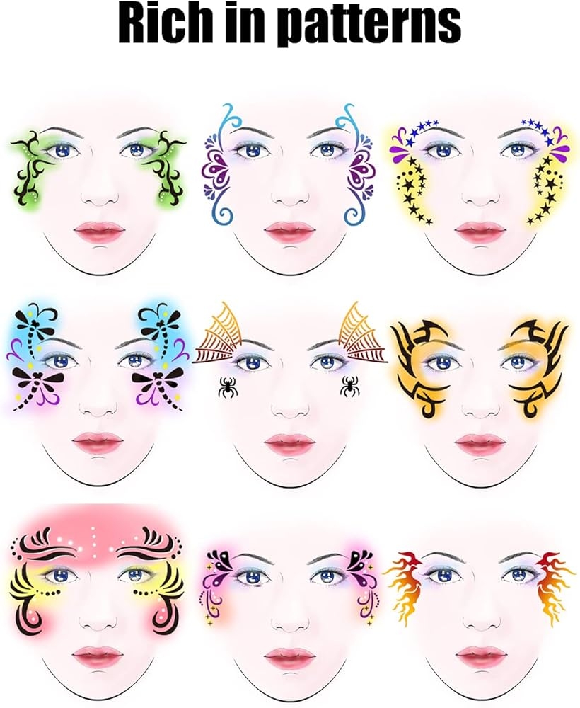 Printable Face Painting Templates Printable Face Painting Templates