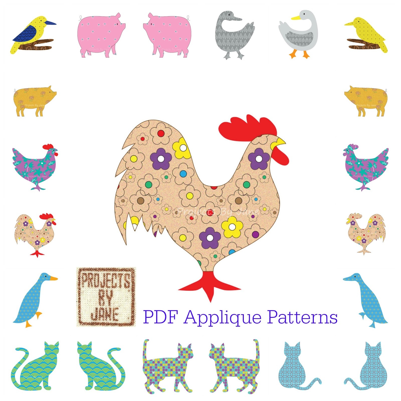 Applique Templates Projectsbyjane