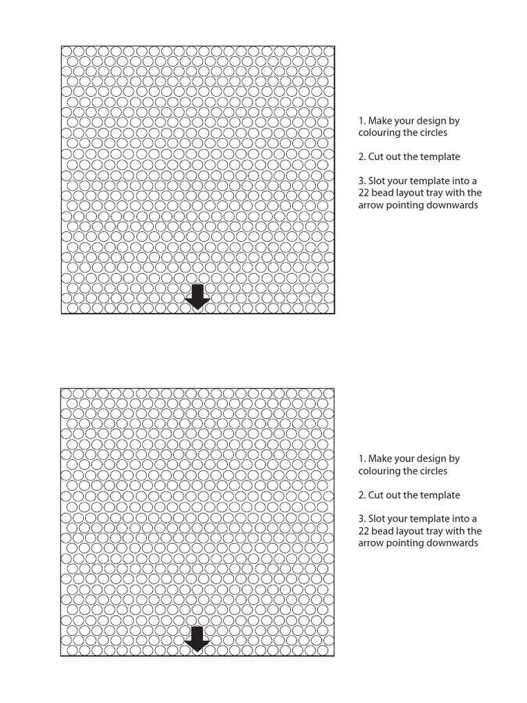 Aquabeads Blank Template A4 PDF PDF