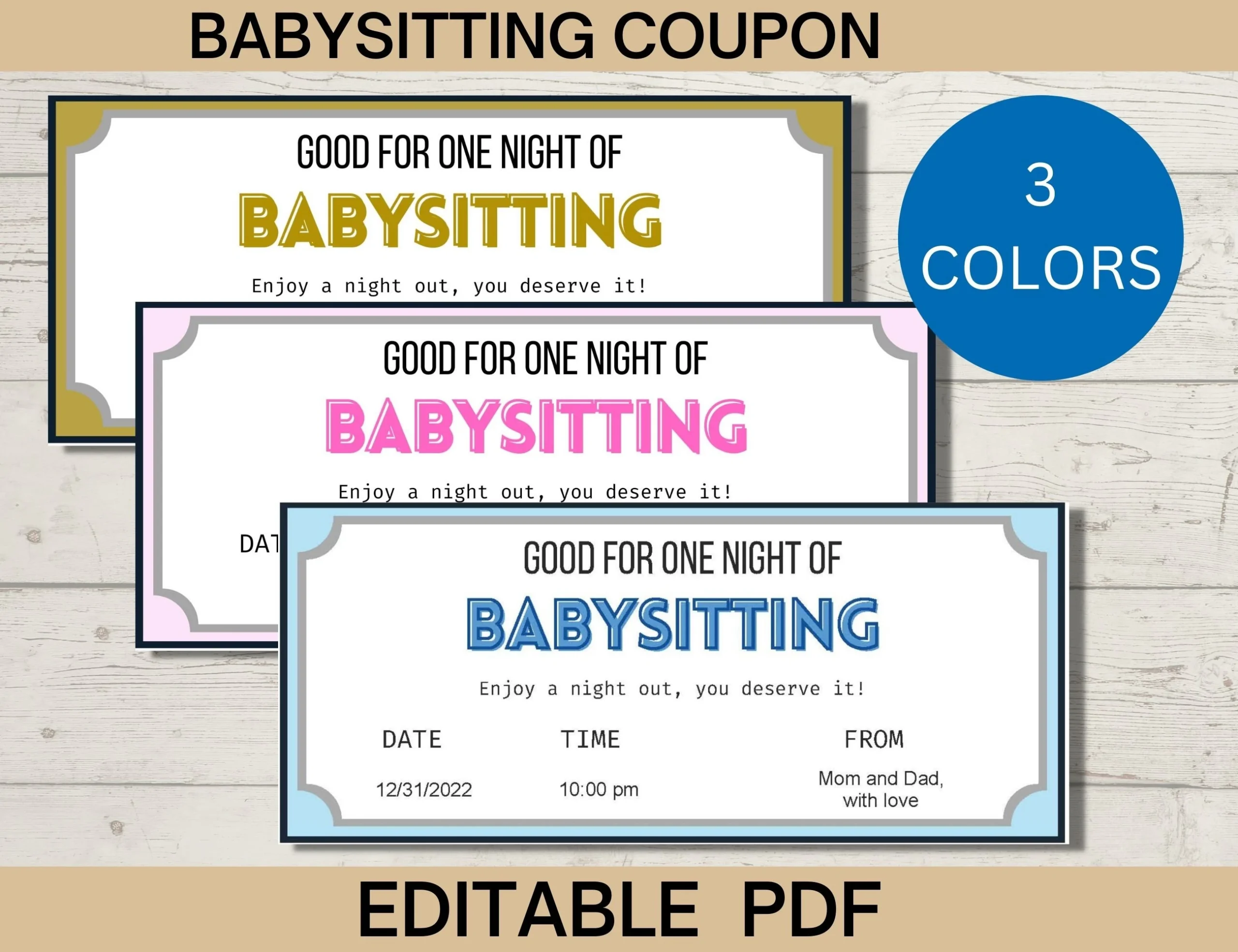Babysitting Coupon Templates Printable Babysitting Coupon Templates Printable