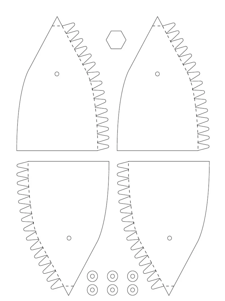 Baseball Cap Box Template PDF