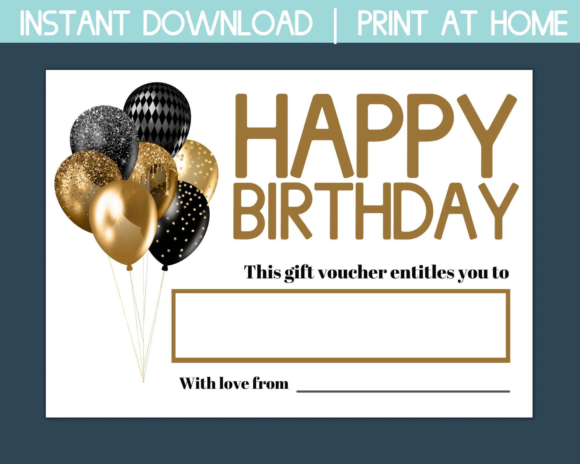 Birthday Gift Certificate Template Printable