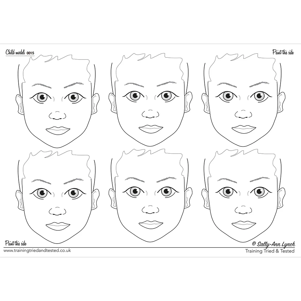 Printable Face Painting Template
