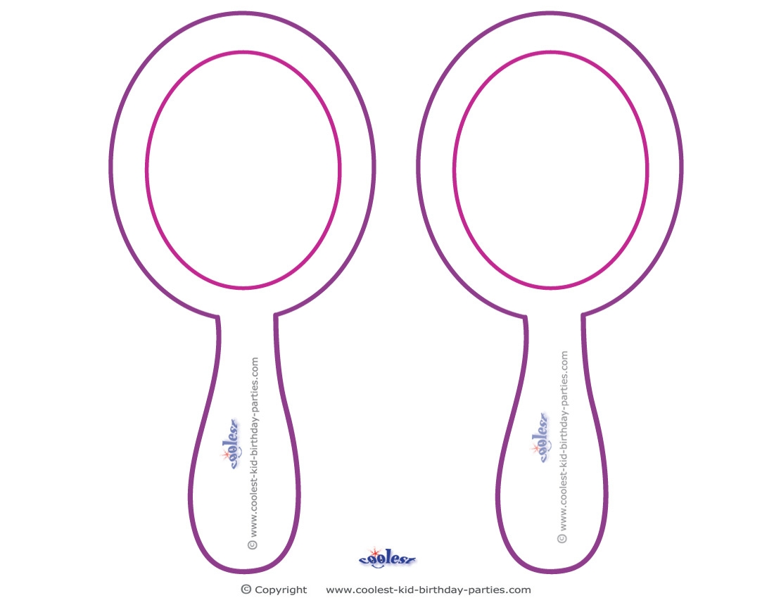 Free Printable Hand Mirror Template
