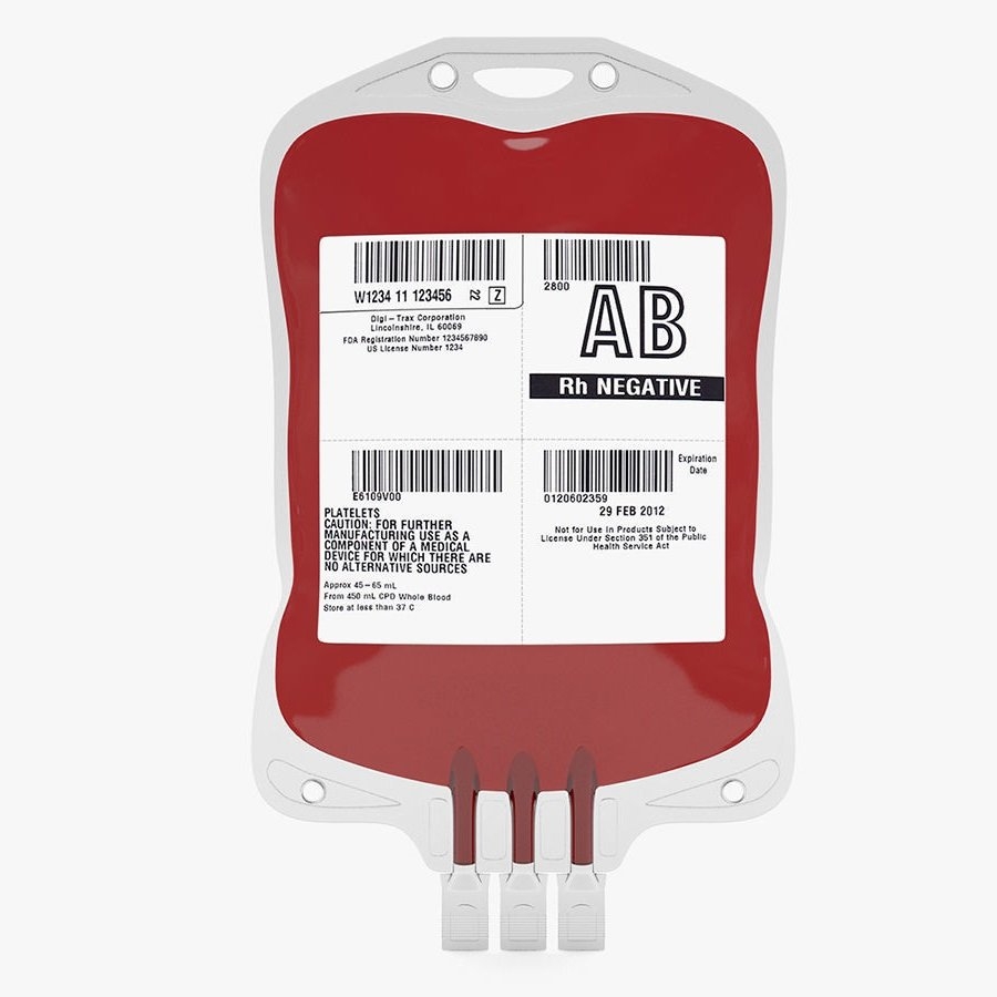 Printable Blood Bag Label Template