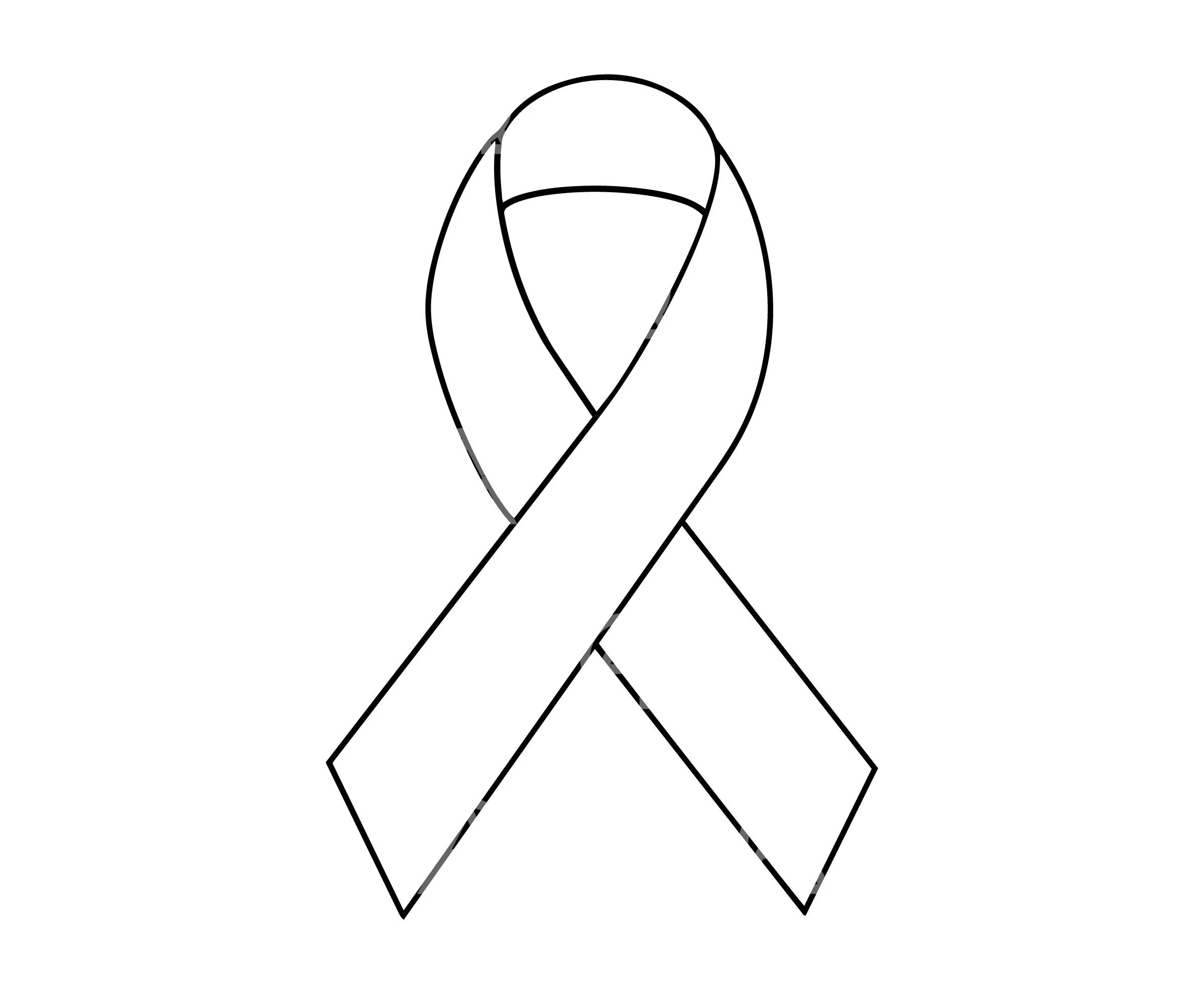 Printable Breast Cancer Ribbon Template
