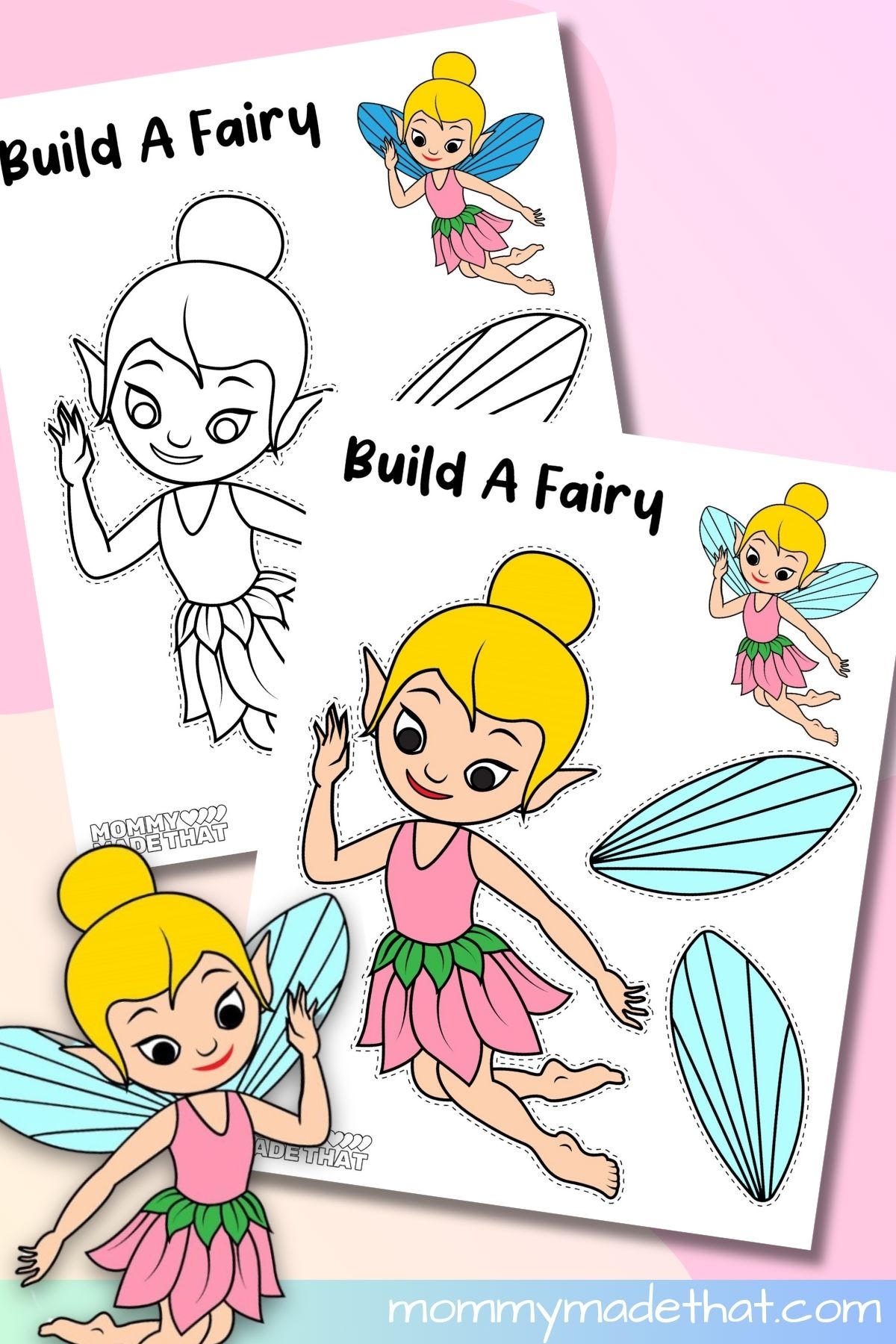 Build A Fairy Craft Free Printable Template