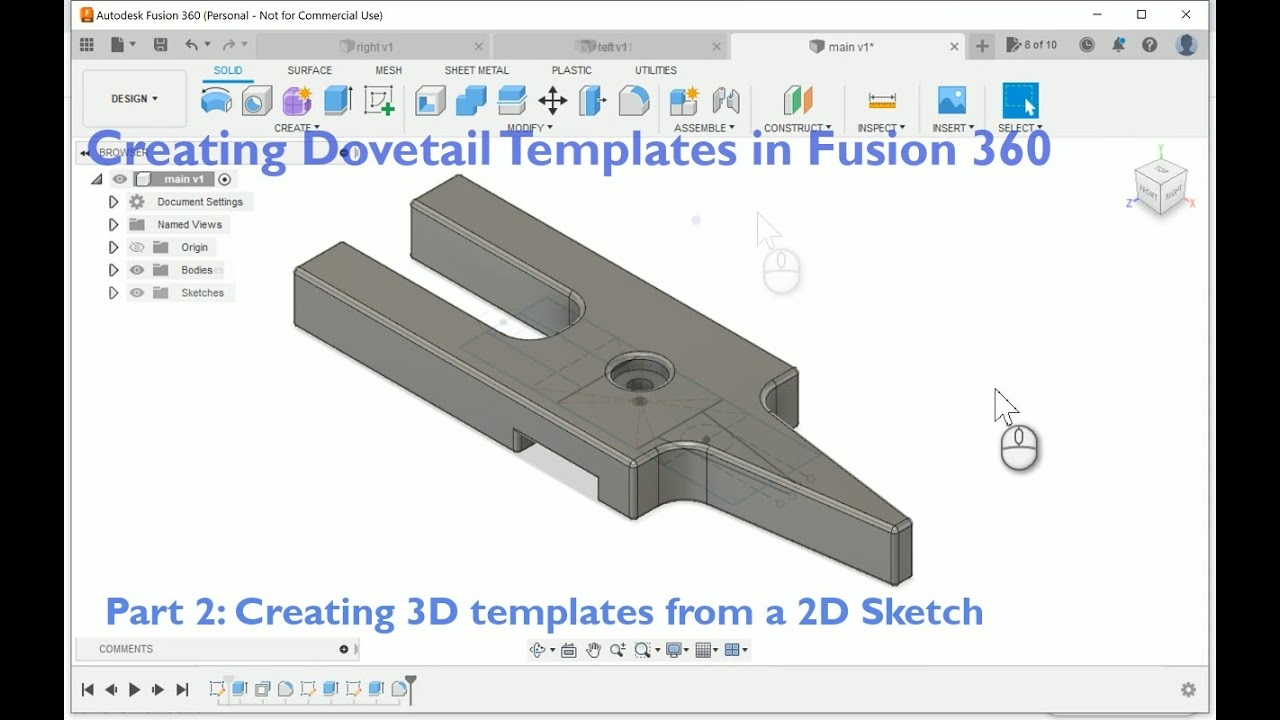 Dovetail Template Printable