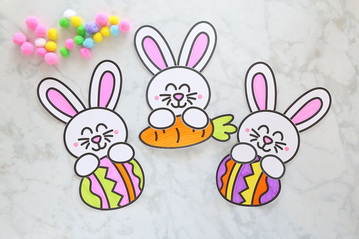 Cut Out Printable Easter Bunny Template