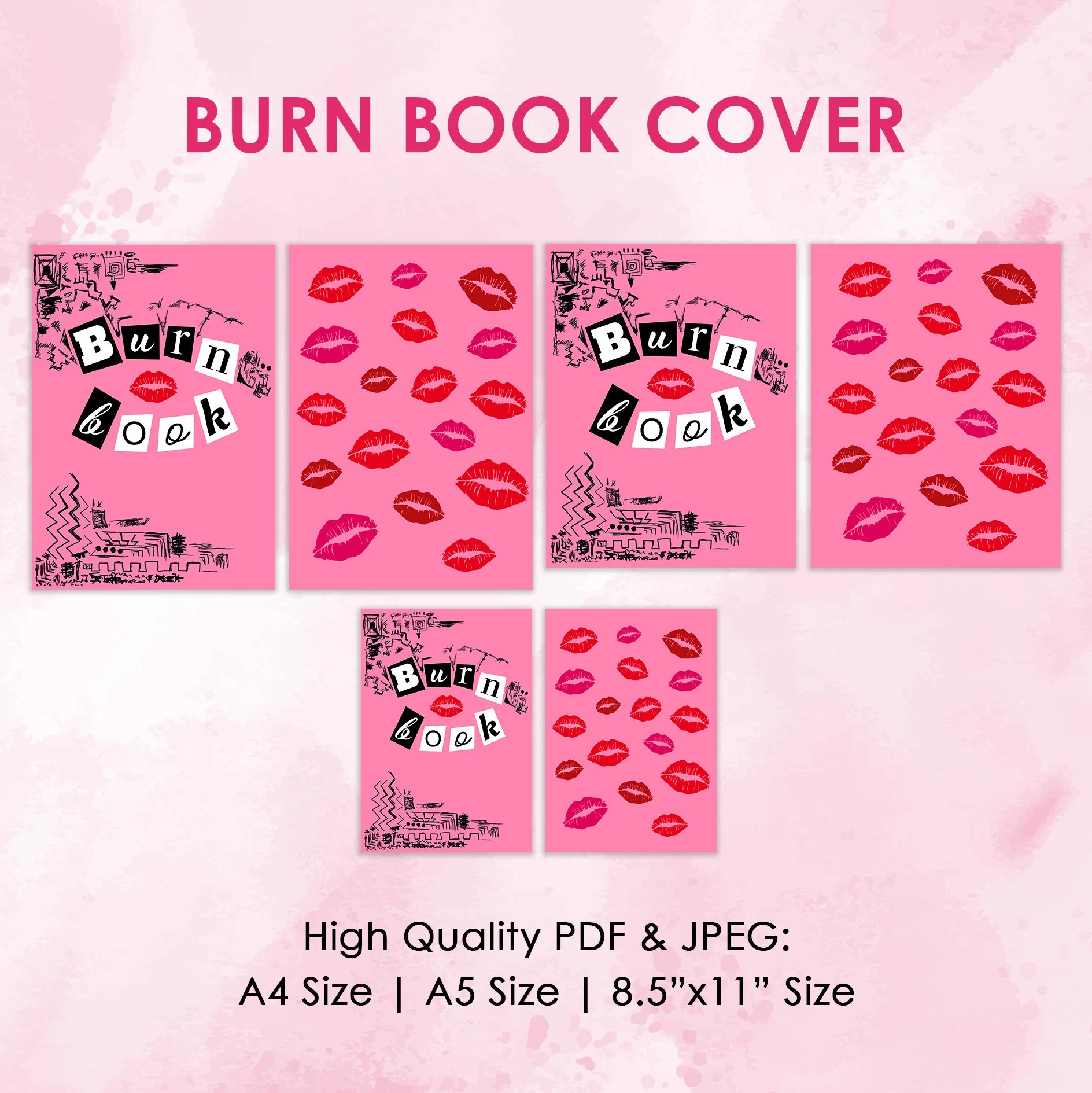 Printable Burn Book Template Printable Burn Book Template