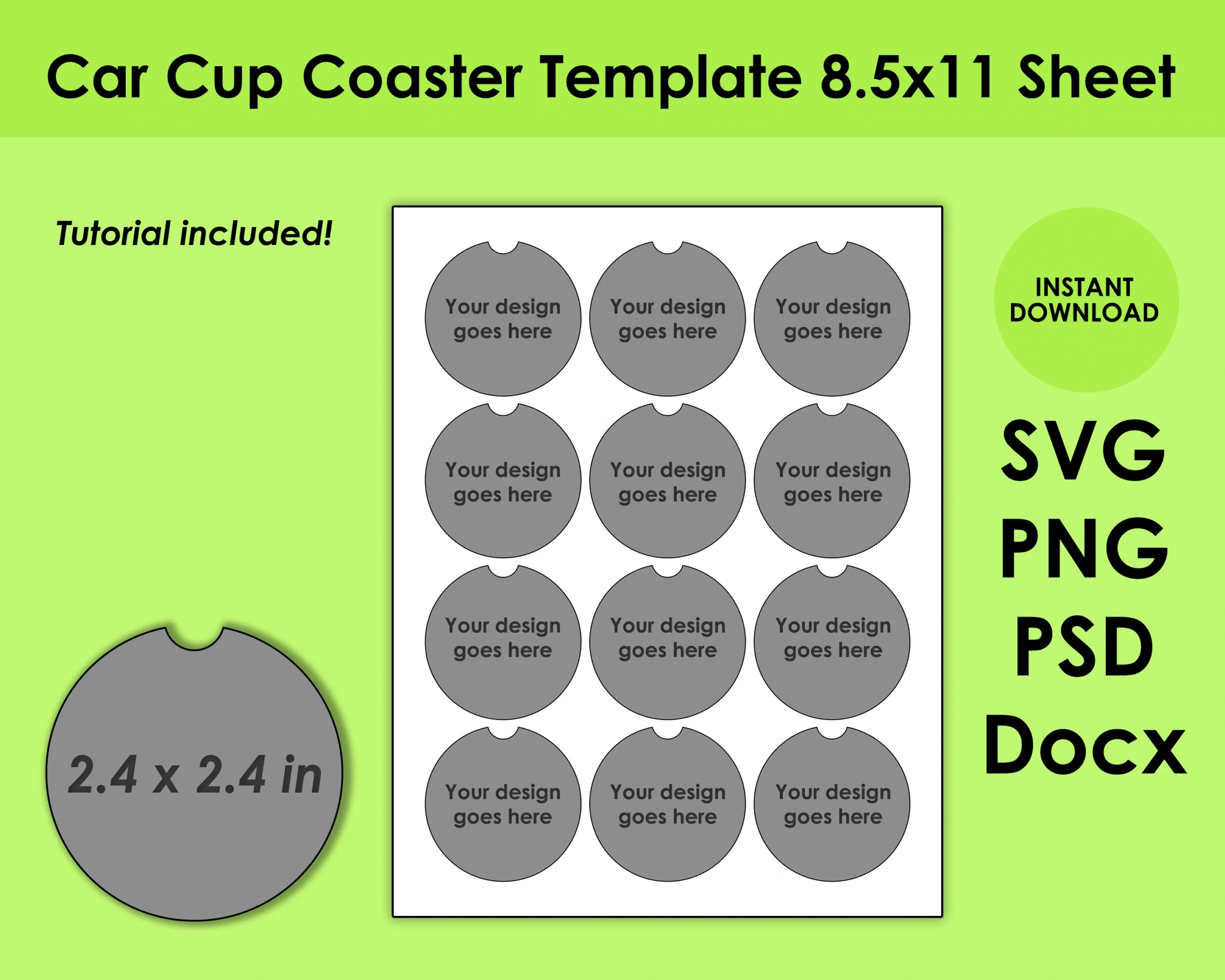 Free Printable Drink Coaster Templates