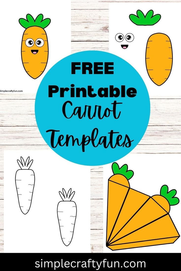 Carrot Template 18 Free Printables 