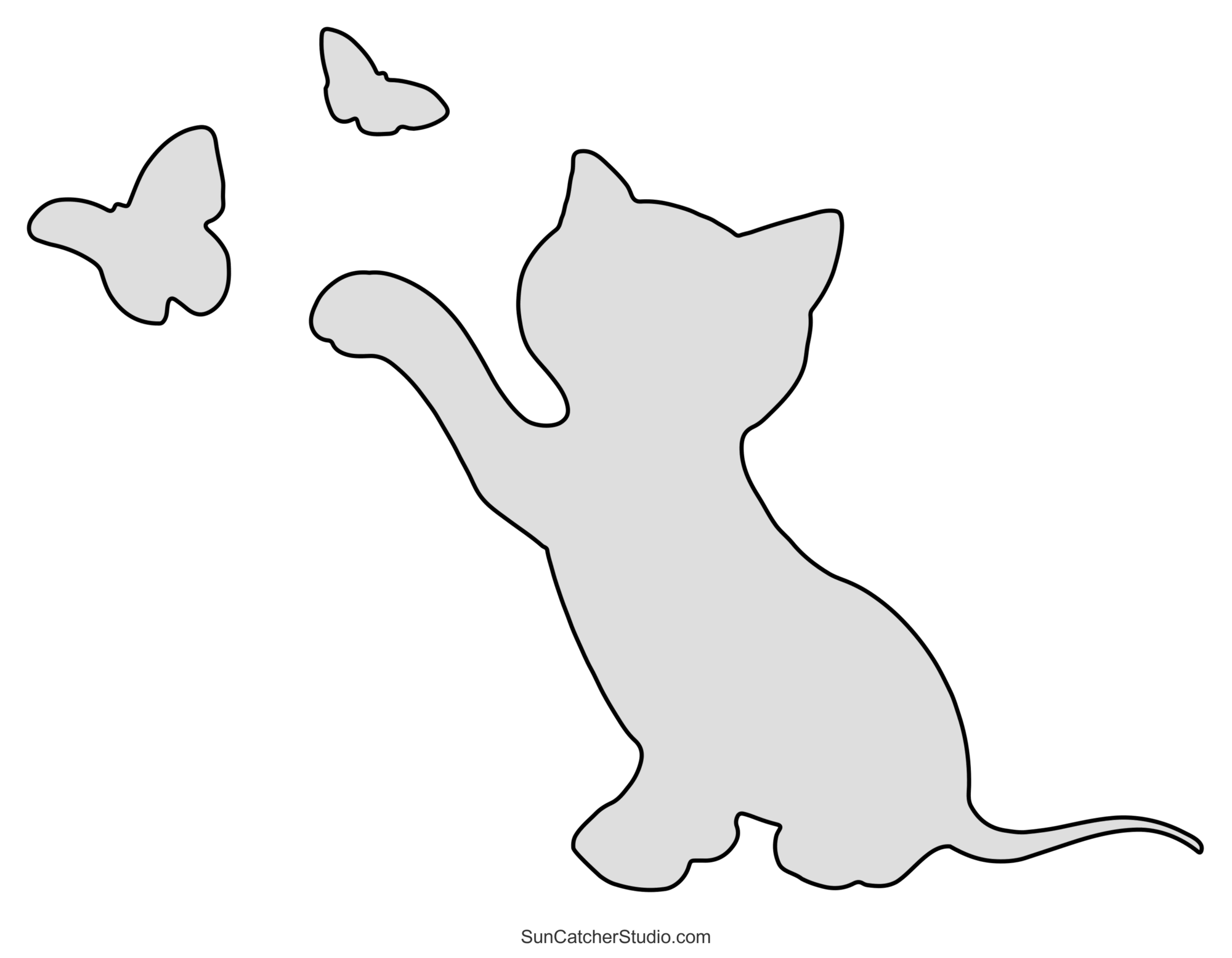 Cat Patterns Templates Stencils Clip Art And Silhouettes Cat Patterns Templates Stencils Clip Art And Silhouettes